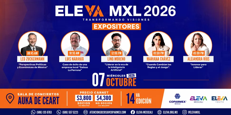 14.ª Edición de Eleva, Mexicali 2026 en Mexicali — boletos y fecha